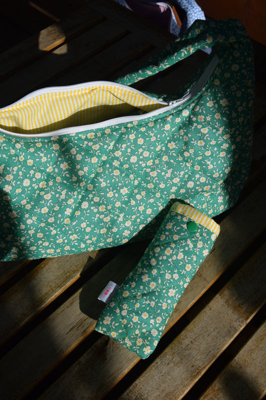 Emerald Bloom Sunglasses Case