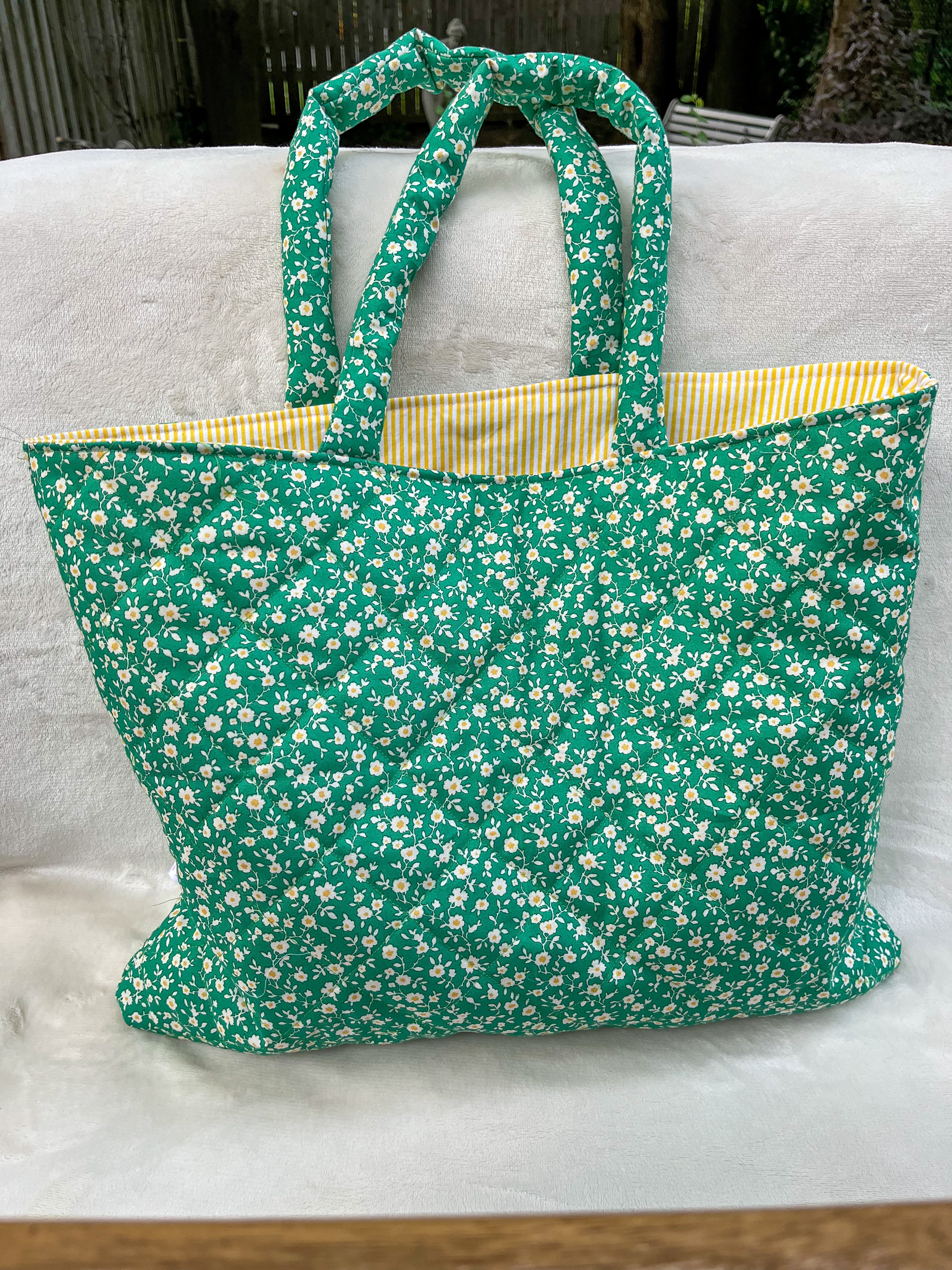 Emerald Bloom Tote Bag