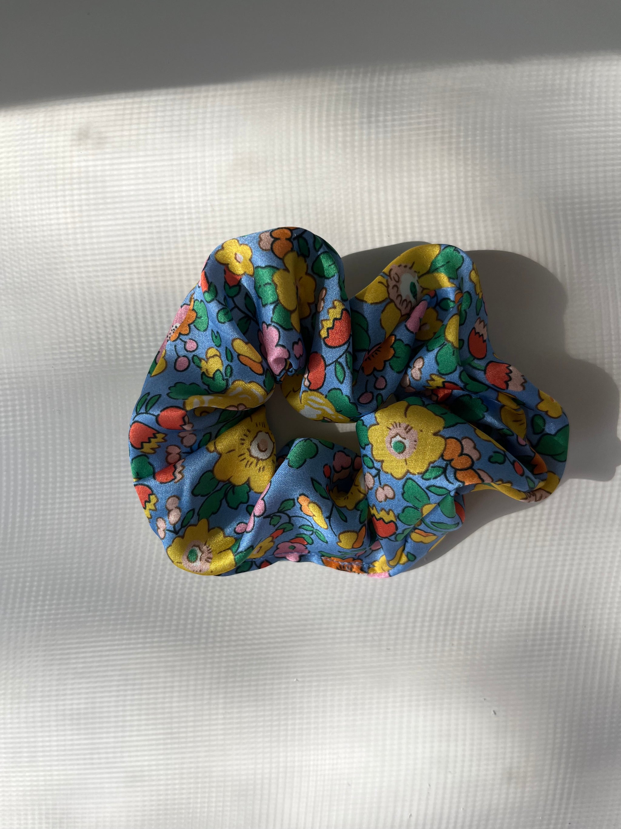 Betsy Field Silk Scrunchie Blossom and Bloom