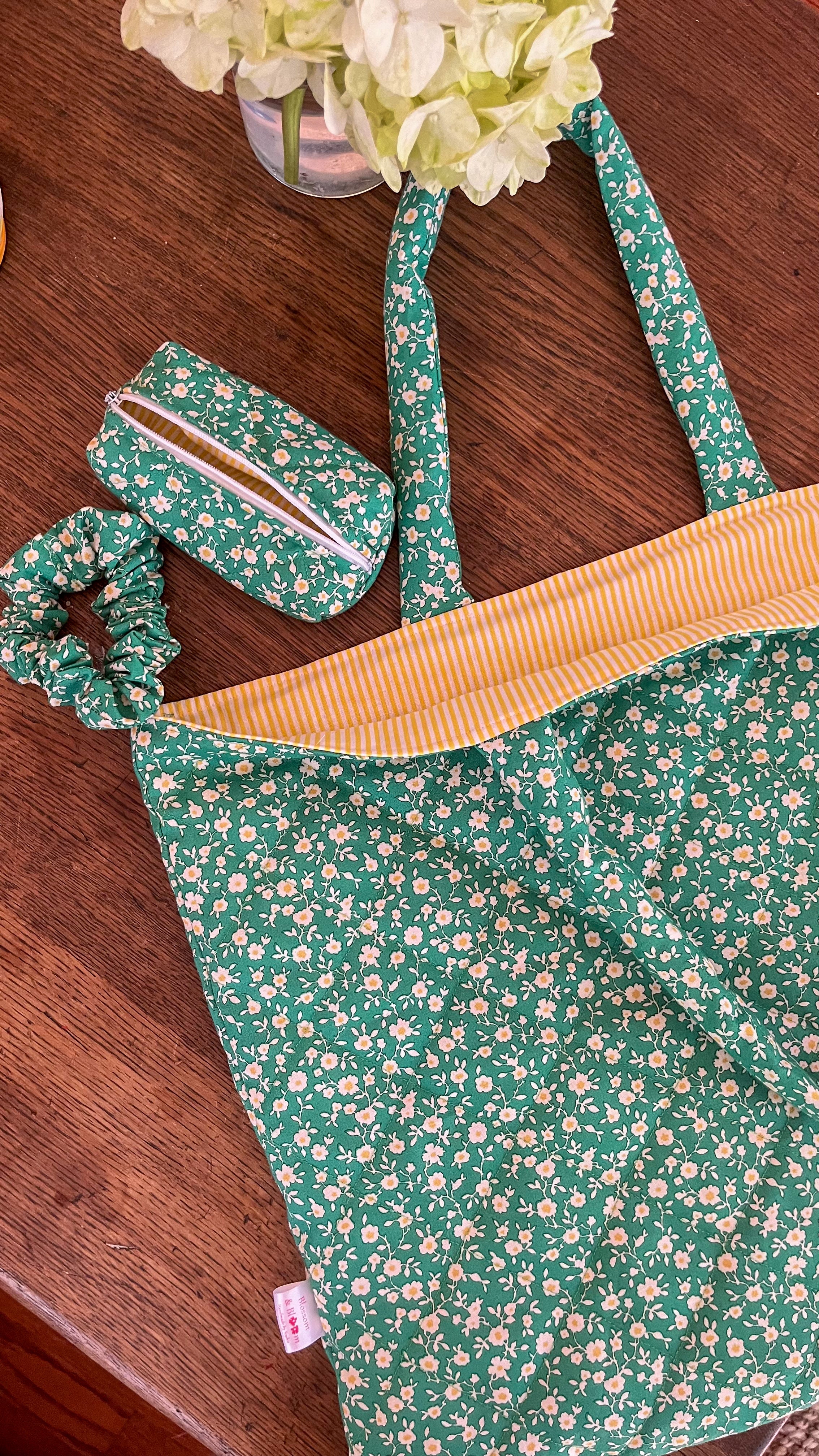 Emerald Bloom Tote Bag