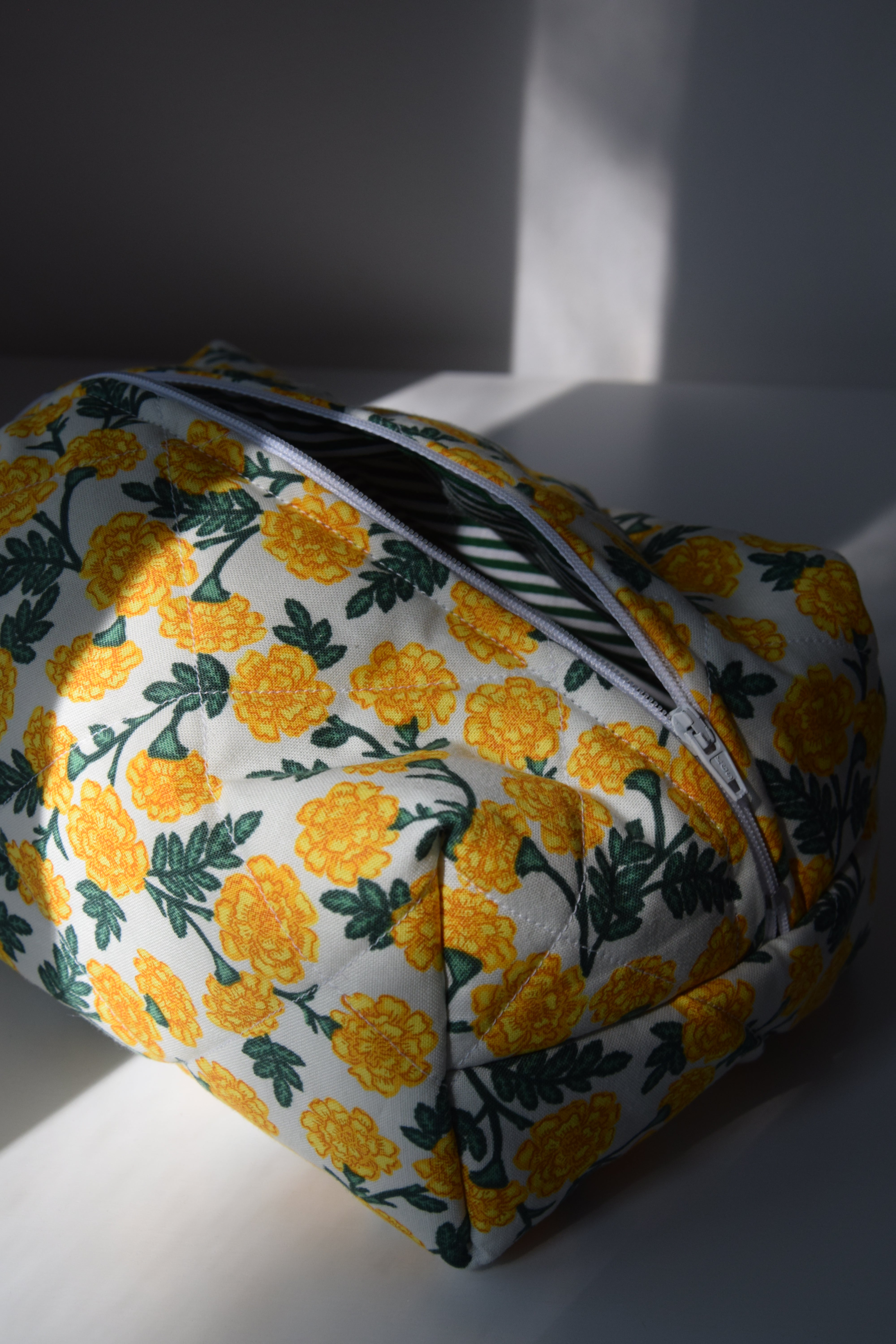 Dianthus (Yellow) Cosmetic Bag