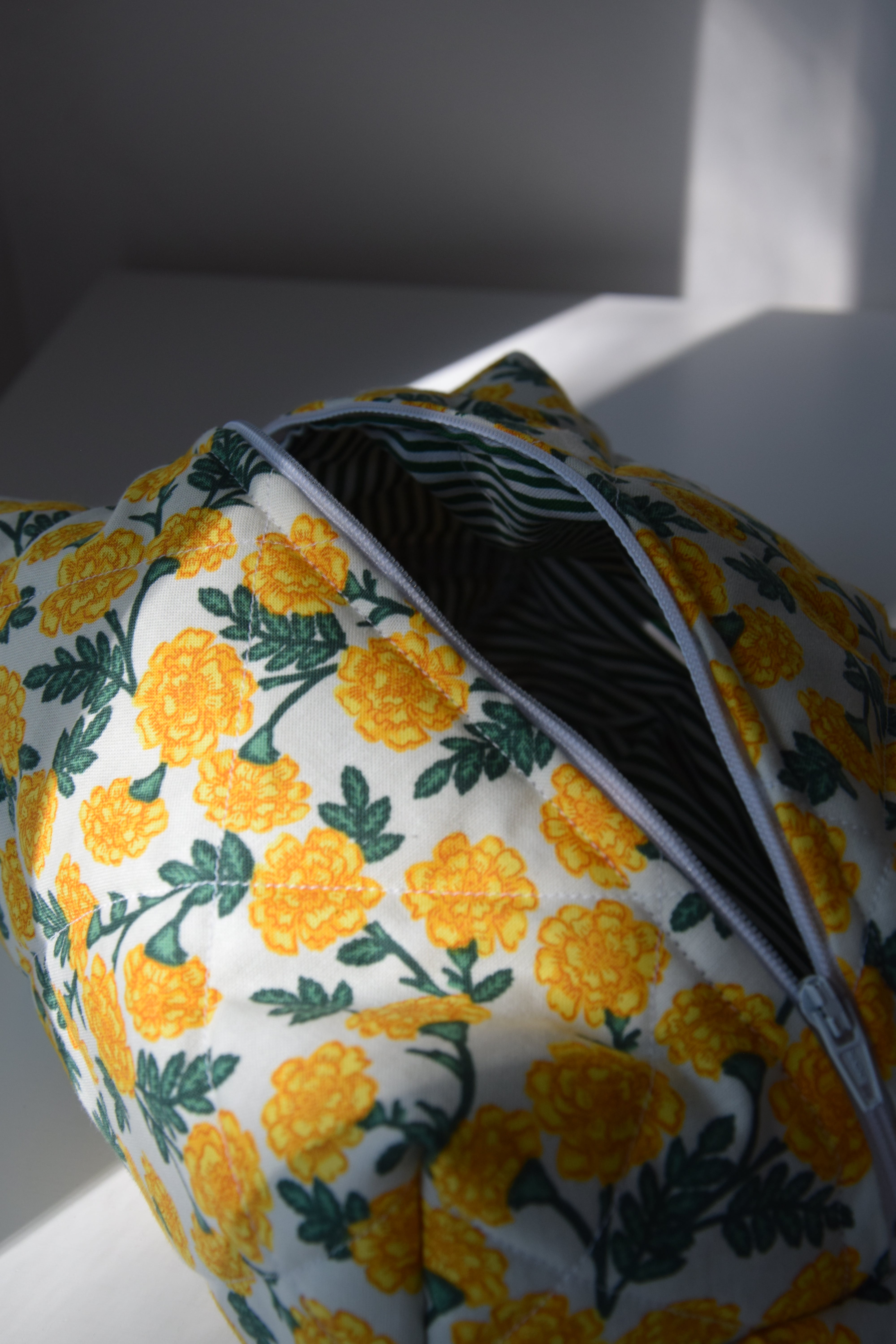 Dianthus (Yellow) Cosmetic Bag