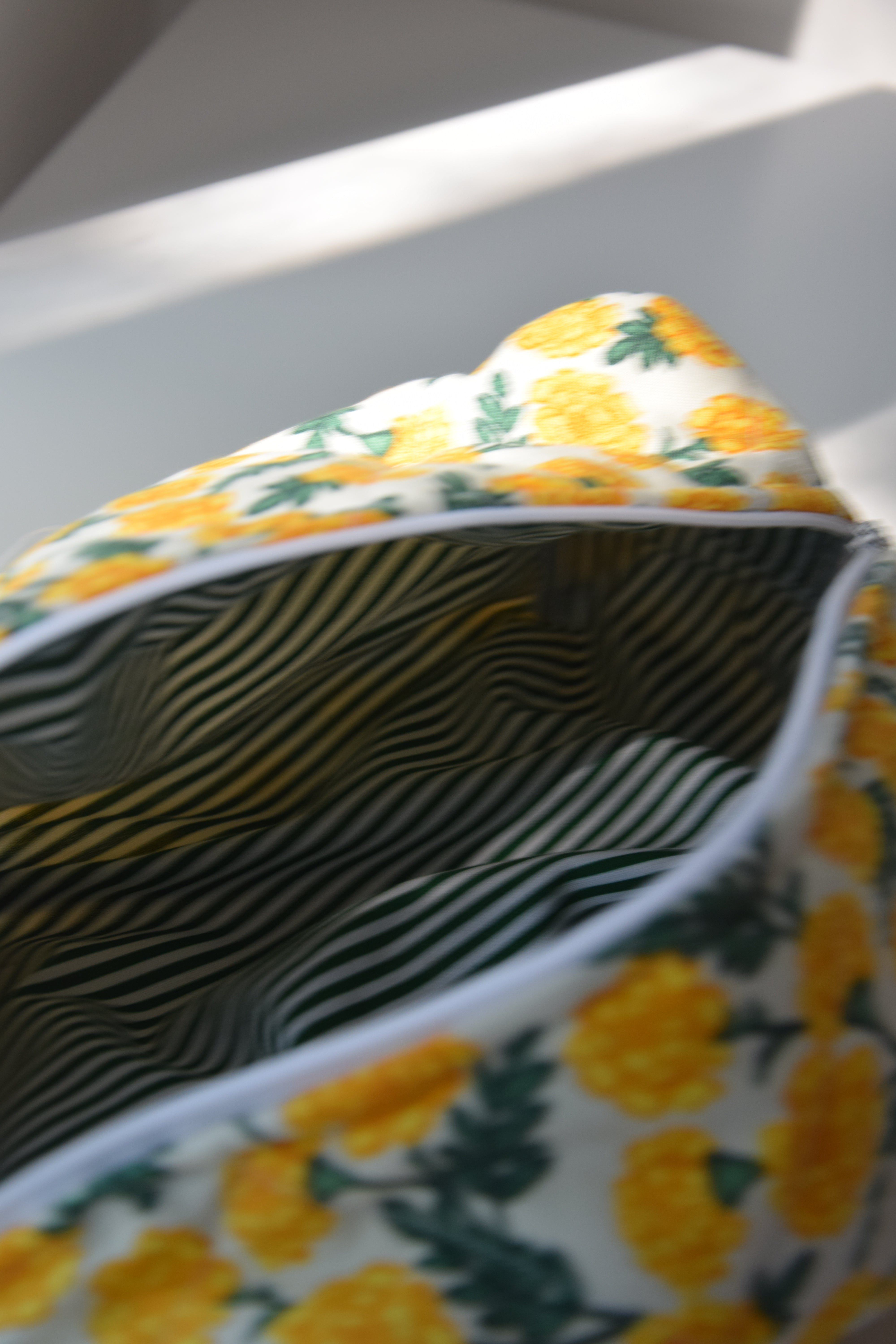Dianthus (Yellow) Cosmetic Bag