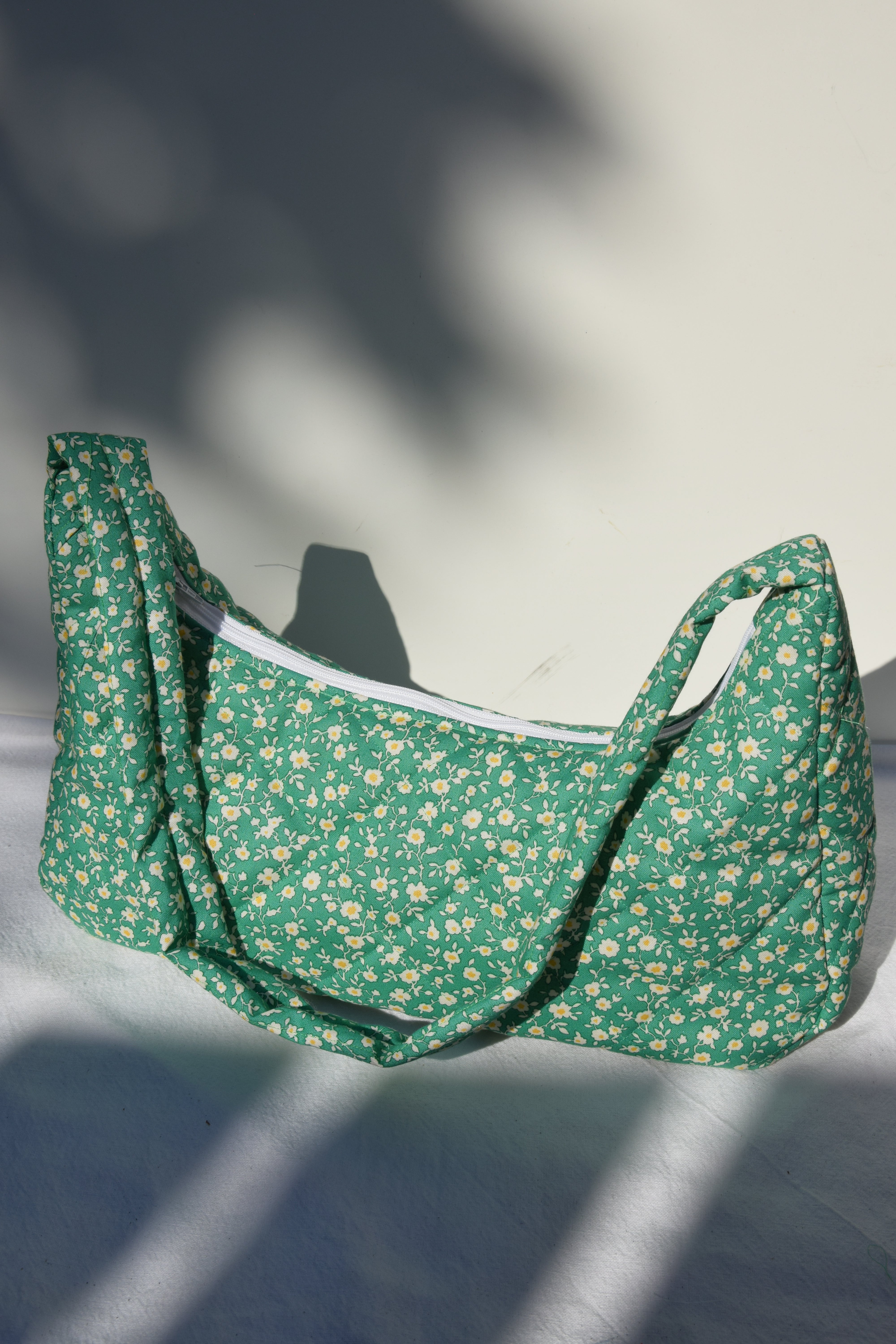 Emerald Bloom Crossbody Bag