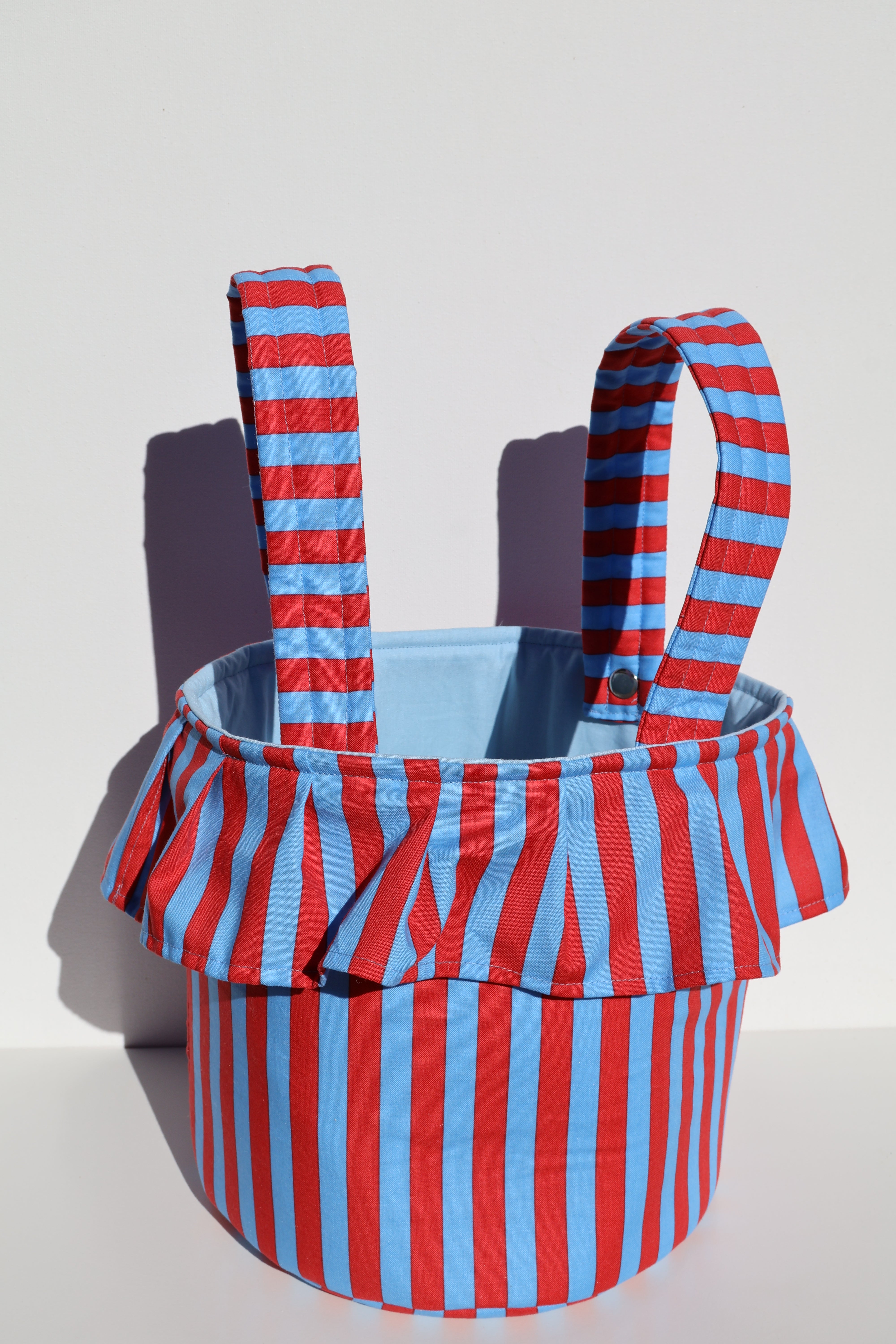 Red Striped Stroller Bag
