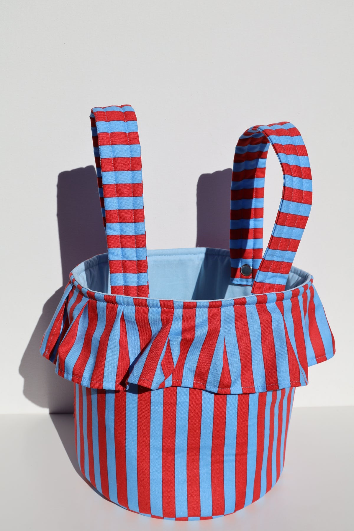 Red Striped Stroller Bag