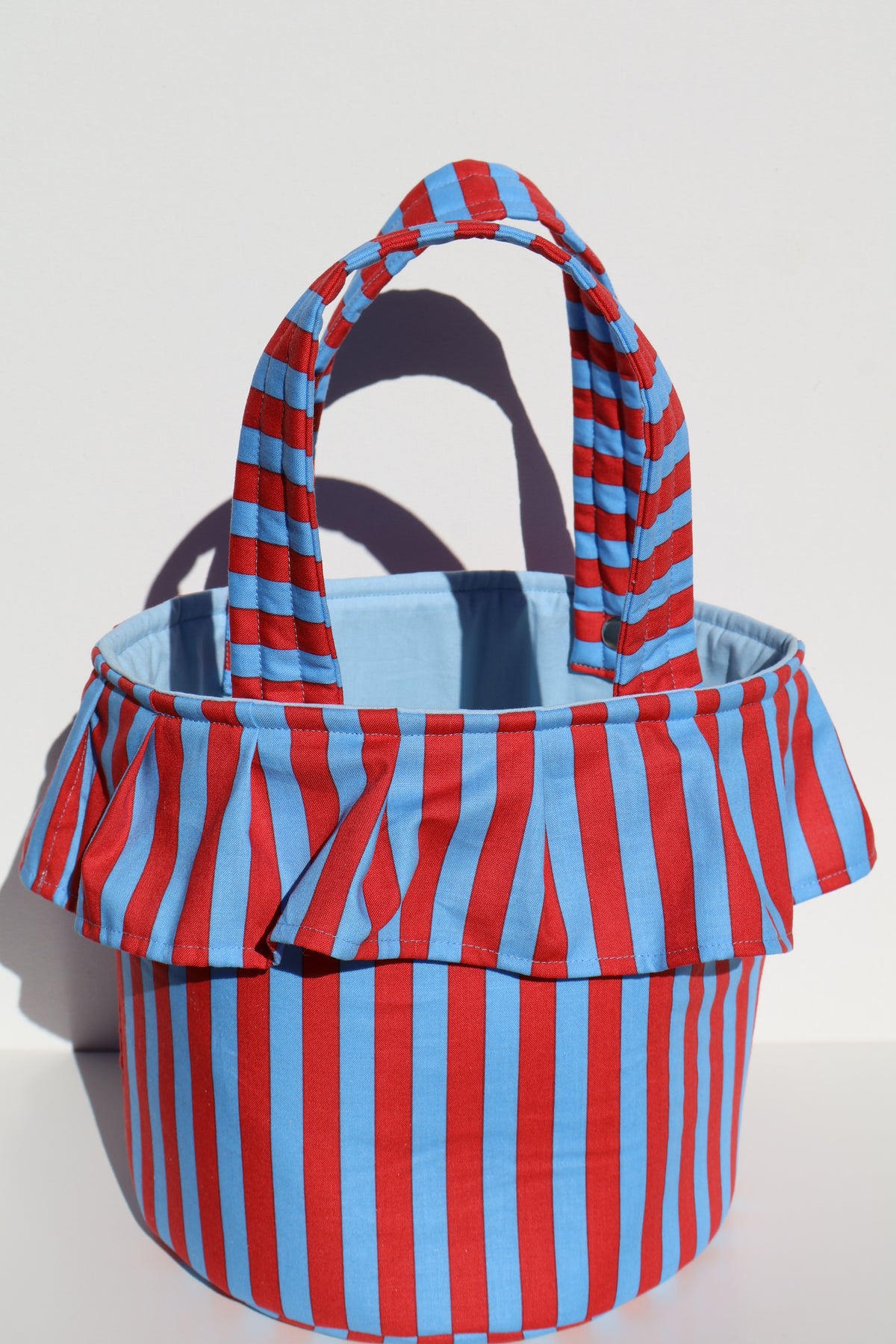 Red Striped Stroller Bag