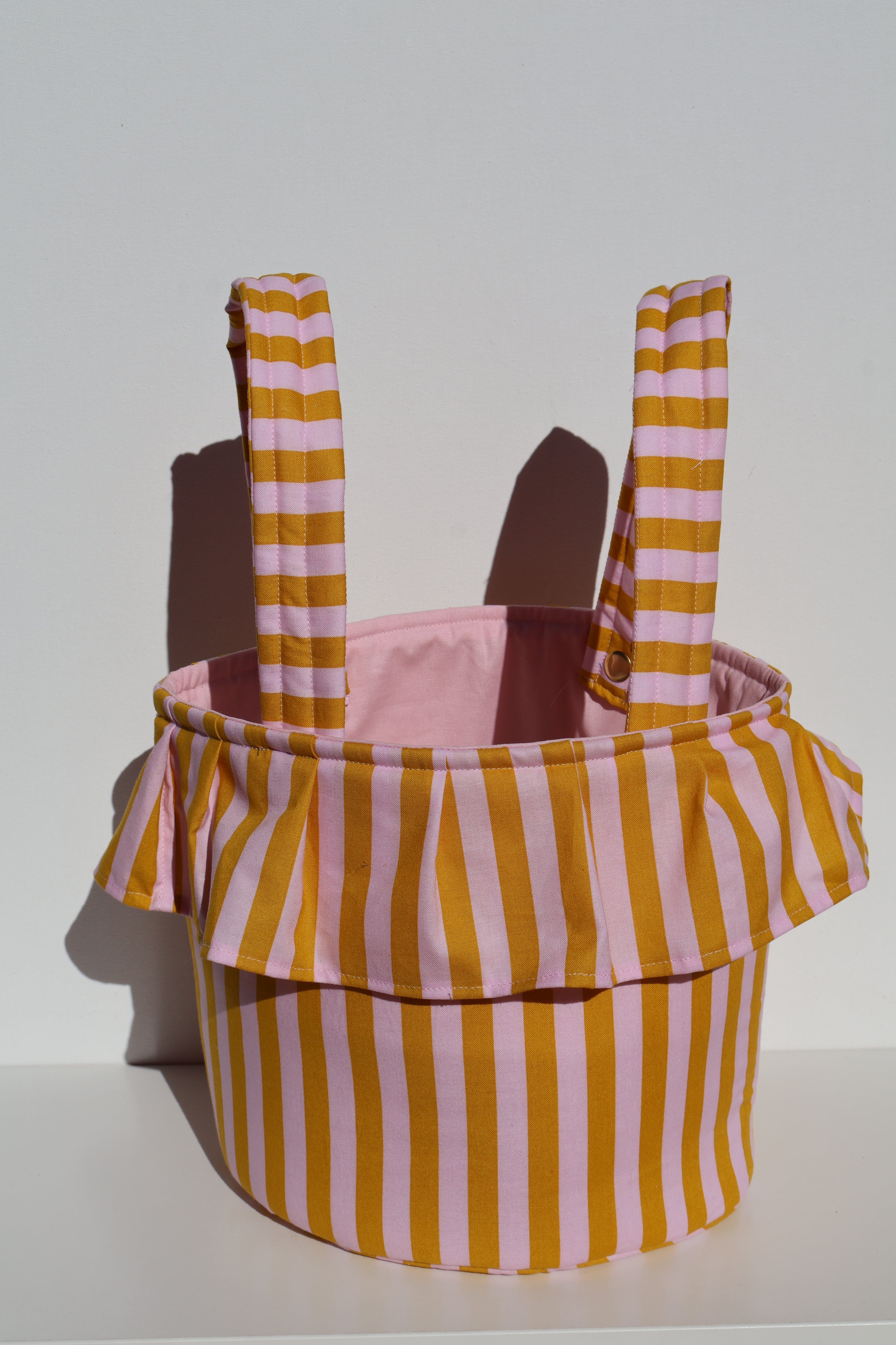 Gold Striped Stroller Bag