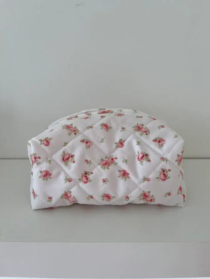 Pink Roses Cosmetic Bag Blossom and Bloom